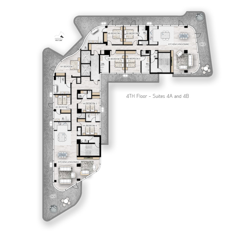 Hotel master floor plan